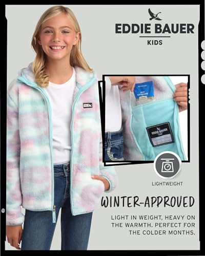 Image of Eddie Bauer Kids' Zip Up - Kids' Full Zip Ultra Soft Sherpa Fleece Hoodie Sweatshirt for Boys and Girls (5-20)