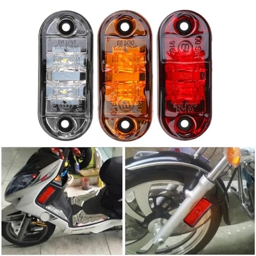 Luz trasera de 12V con señal de giro integrada y luz de freno de alta intensidad para moto 2