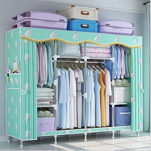 Armario de almacenamiento de ropa ZAW de 82 cm con estructura metálica dorada 7
