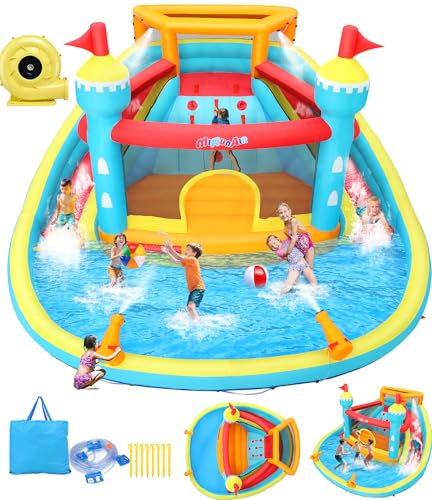 Inflatable Water Slide & Bounce House for Kids