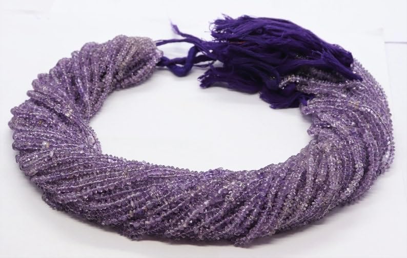 Perles améthyste naturelle fabrication bijoux collier bracelet 3-4mm - 3