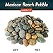 Mexican Beach Pebbles | 20 Pounds of Smooth Unpolished Stones | Hand-Picked, Premium Pebbles for Garden and Landscape Design | Mixed, 2 Inch - 3 Inch
