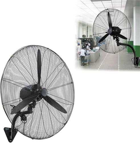 JHOMHF Ventilador De Pared Industrial De Alta Velocidad Oscilante De Alta Resistencia con Inclinación Ajustable De 3 Velocidades For Enfriar Hogar Bar Y Taller