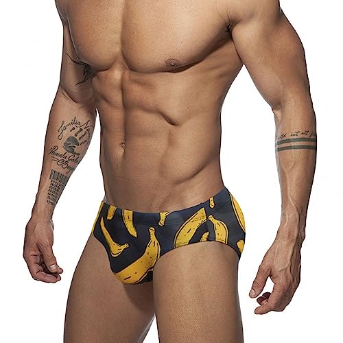 UXH New Men's Tigh Swimming Briefs whiteTrunks Swimwear Swimsuit Water Repellent Man Beach Short Men Swim Suit