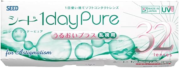 ワンデーピュアうるおいプラス乱視用 【BC】8.8【PWR】-4.75【乱視度数】-1.75【乱視軸】180 32枚入