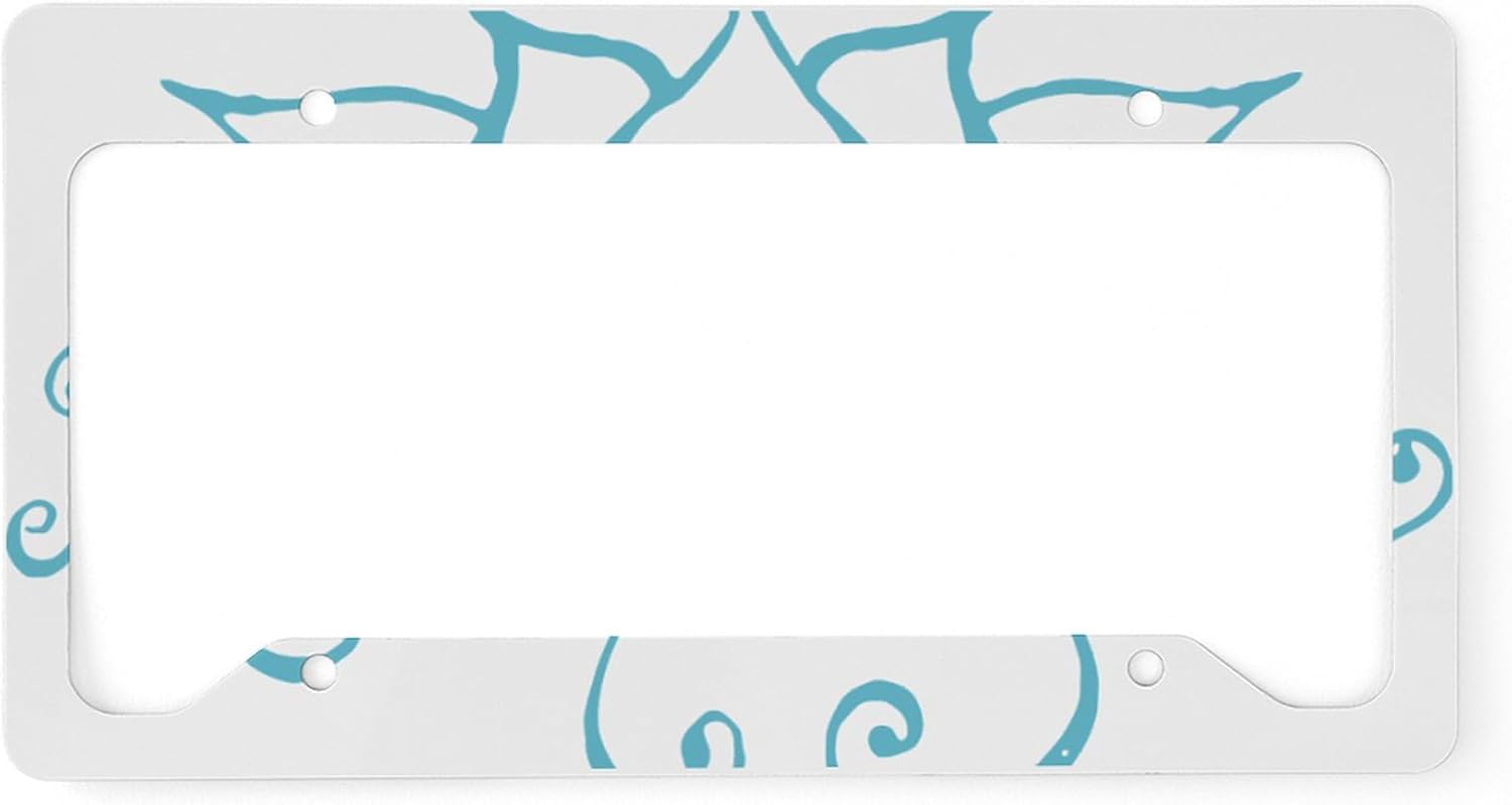 CafePress Namaste Lotus Flower License Plate Holder Aluminum License Plate Frame, License Tag Holder