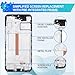 BESJMYT for Samsung Galaxy A25 Screen Replacement with Frame LCD Display Touch Digitizer Full Assembly Fix Glass with Repair Tools Kit SM-A256U SM-A256U1