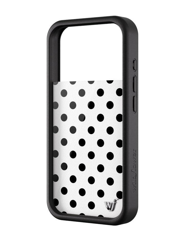 Image of Wildflower Cases - iPhone 17 Pro Compatible - Polka Dots | White and Black