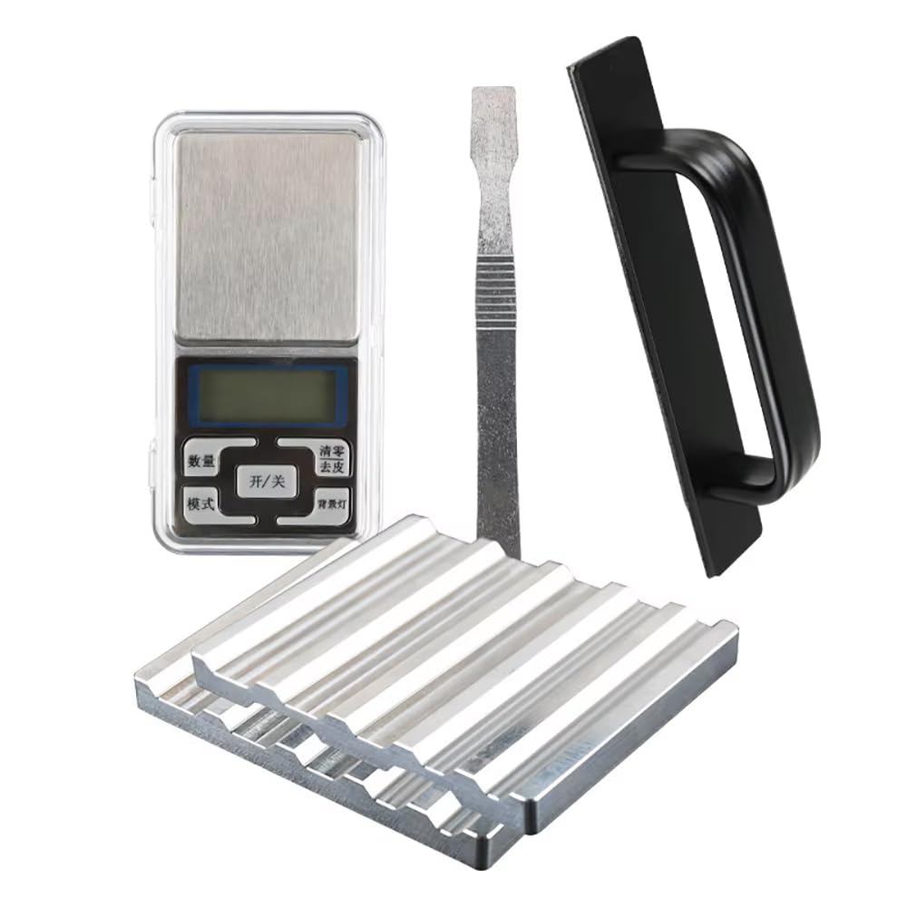 Tabla Multifuncional de Aluminio de 7 Ranuras para Enrollar Plomos, Enrollador de Plomos Biselado y Accesorios de Pesca