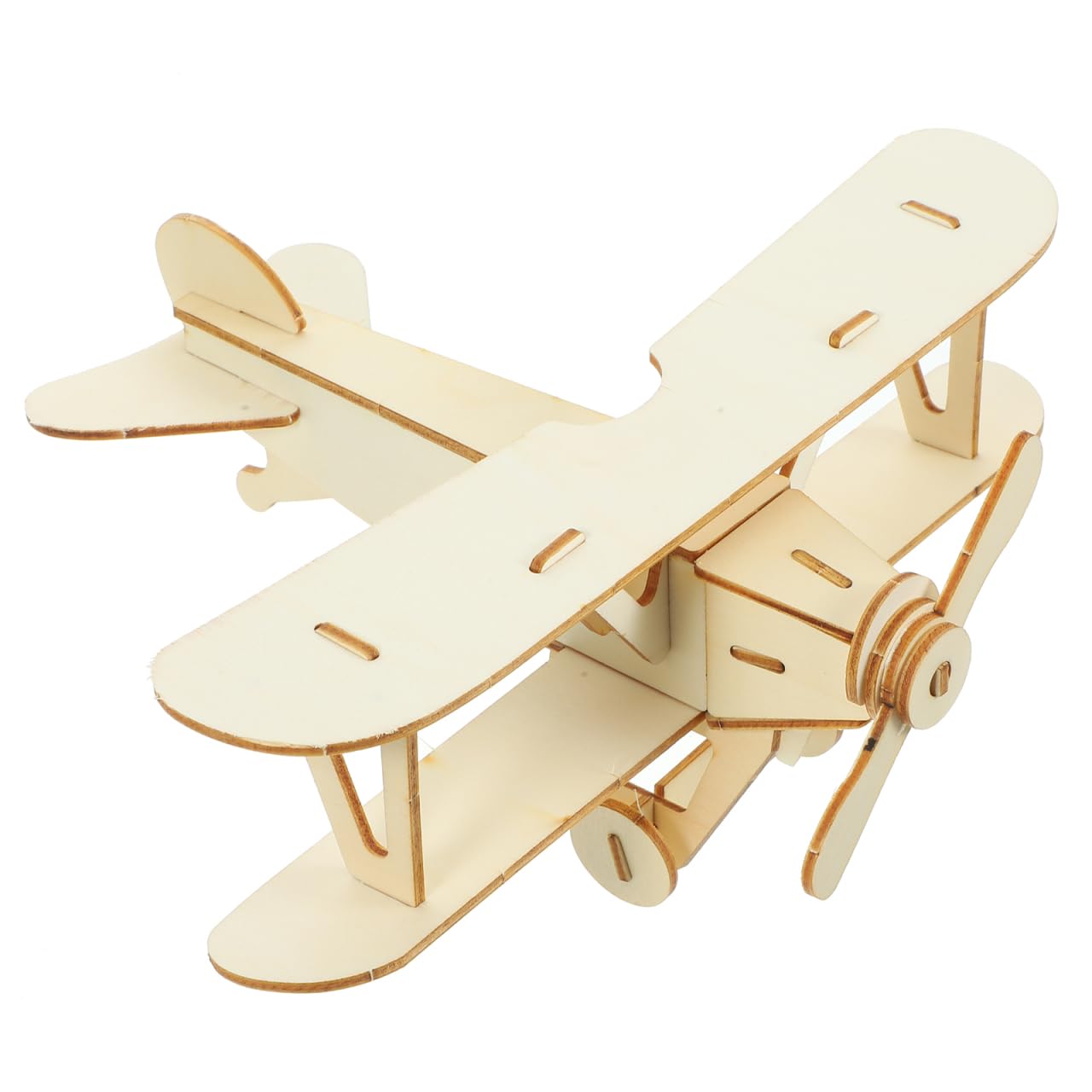 TOYANDONA Wooden DIY Crafts Plane, Mini Assemble Painting Airplane Model Toys Wood 3d Puzzles Construction Kits For Kids School Craft Decor Projects Wooden Toy
