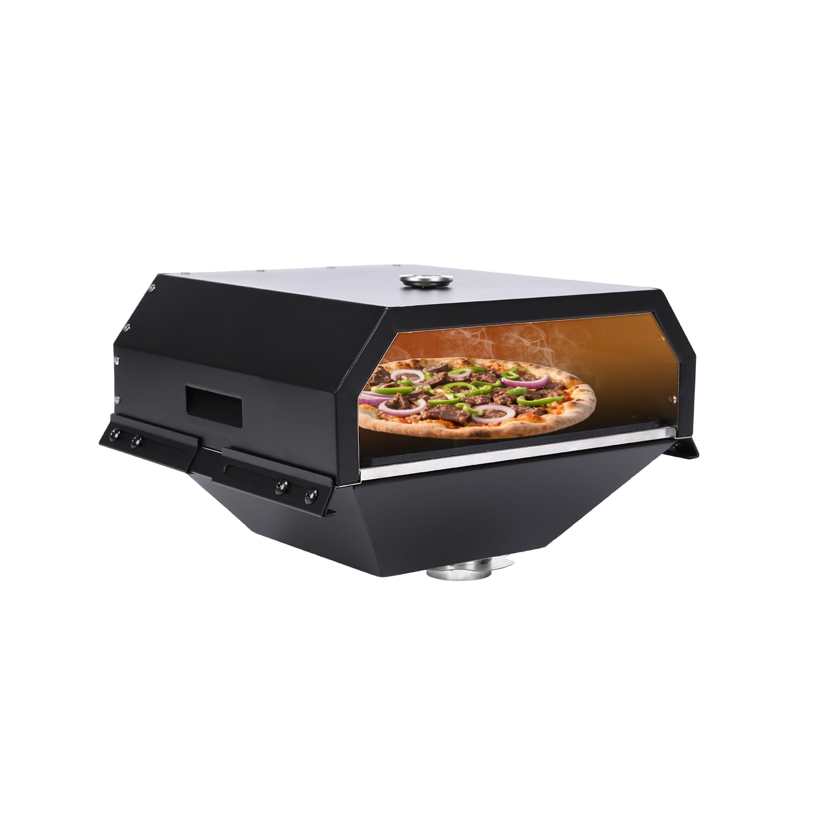 Accesorio para horno de pizza para parrilla, accesorios para horno de pizza al aire libre para Traeger, Pit Boss, Camp Chef, Z Grills, parrilla de pellets GMG, máquina de pizza desmontable y