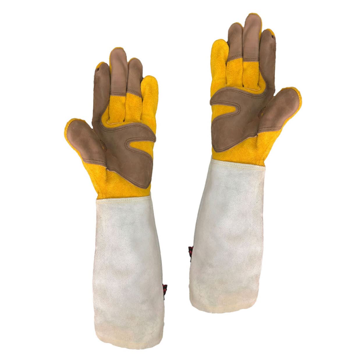Guantes de Jardinería a Prueba de Espinas para Plantas Espinosas, Hechos de Cuero Sintético Cómodos para Mantenimiento y Manejo,