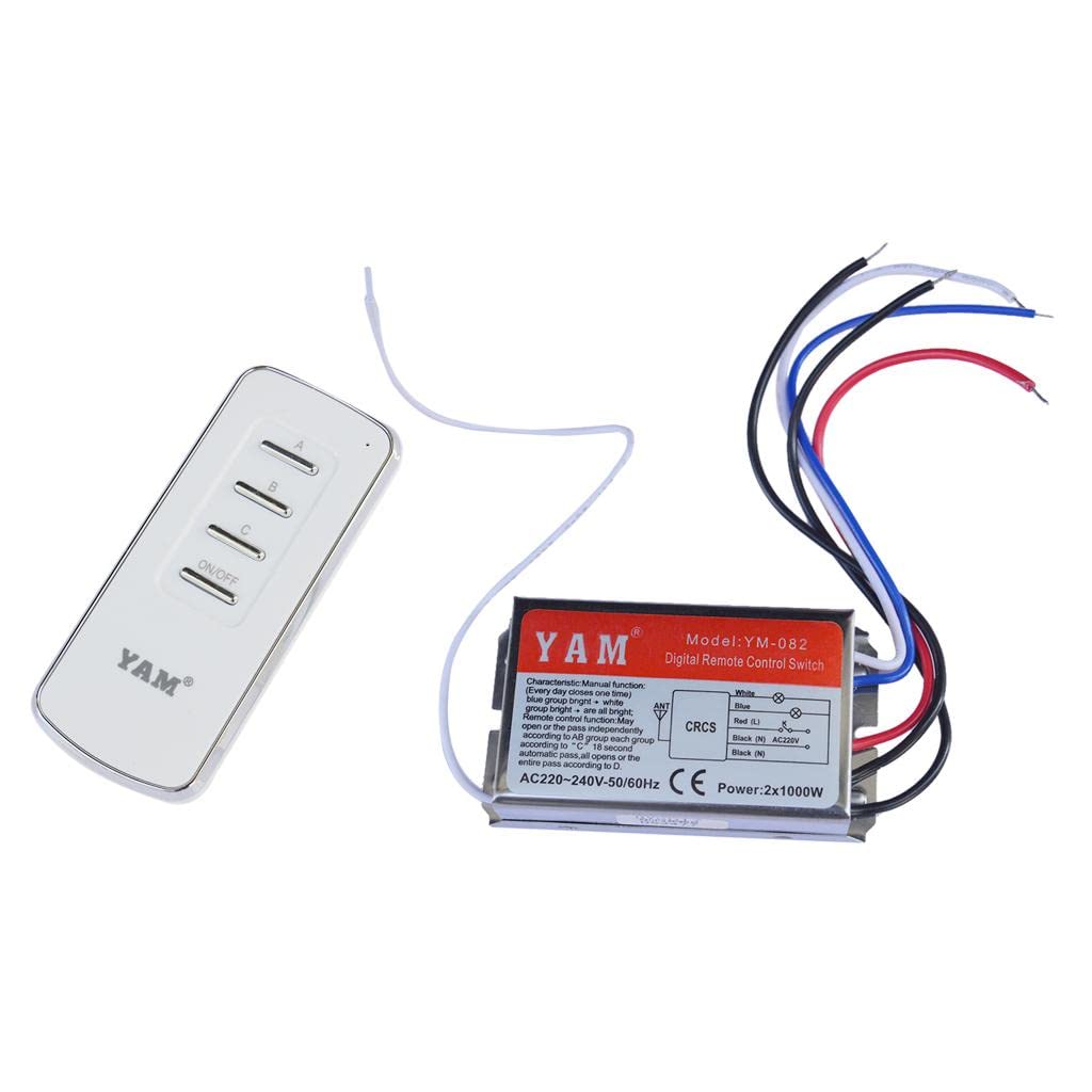 CALANDIS Digit Remote Control Switch 2/3/4 Way Light Lamp Remote Control Switch 2 Way-image-27
