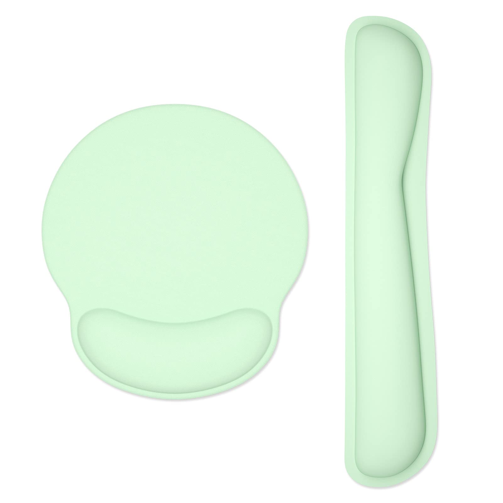 Dapesuom Keyboard Wrist Rest and Mouse Pad with Wrist Support, Memory Foam Cushion for Keyboard and Mouse Set, Ergonomic Desktop Pad Rests with Non