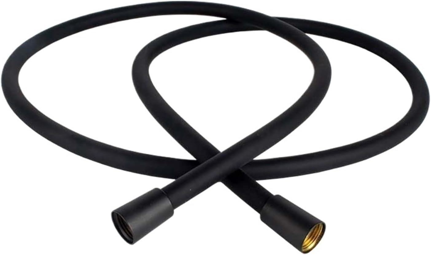 Gkirqvpe Black-2M Shower Hose, Stainless Steel Flexible Shower Hose Pipe Black 1.5M 2M For Bathroom Plumbing