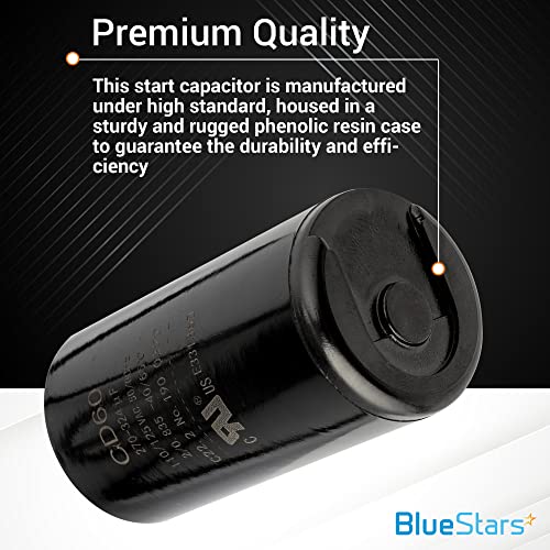 image for Original Version 270-324 Mfd uF 110-125VAC Round Motor Start Capacitor