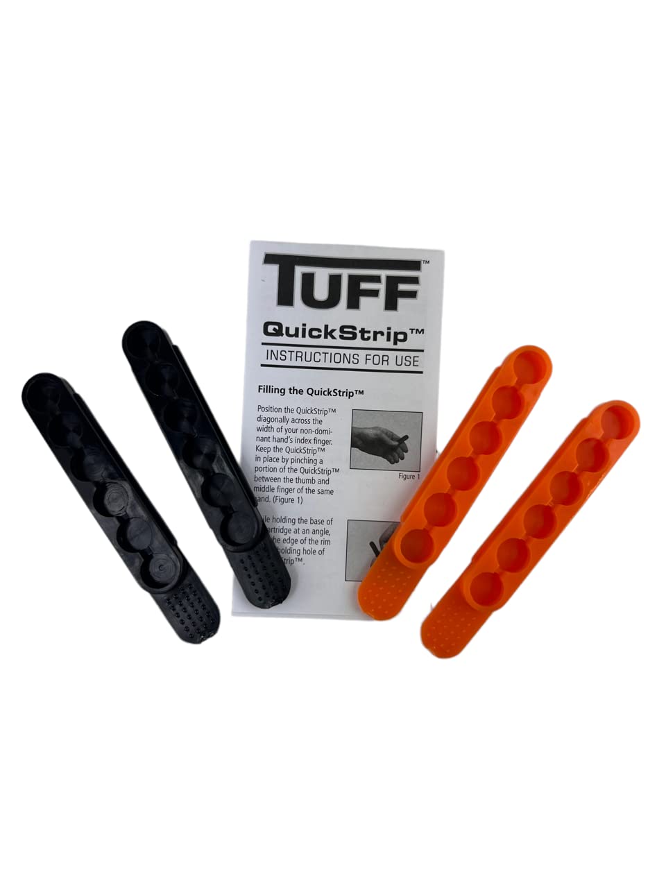 Tuff Products Quickstrips Black 6 Round (Pack of 4) (38./357 40 Cal) Speed Up Your Reloads with Quick Strips. 2 Orange 2 Black