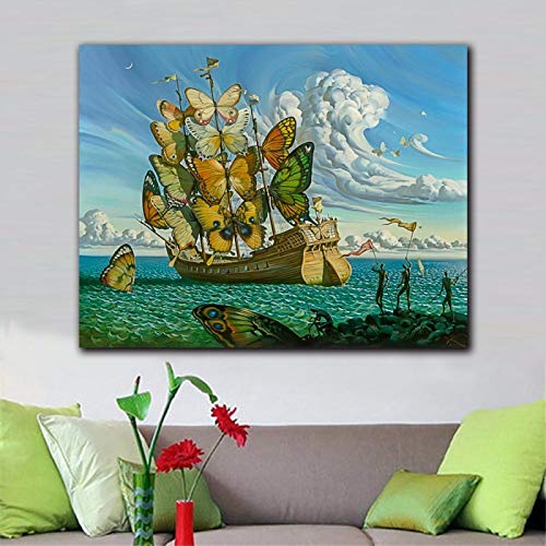 HSFFBHFBH Tela Wall Art Stampata Moda Salvador