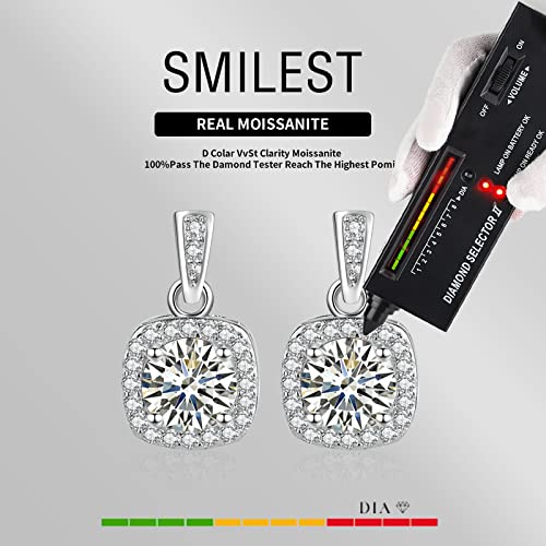 Lywlia Exquisite Moissanite Sterling Silver Necklace Best Gift Choice (6.5Mm-1Ct.tw, Silver-Optimism) #TOP3
