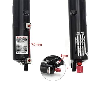 Amazon | KRSEC エアサスペンションフォーク 27.5インチ