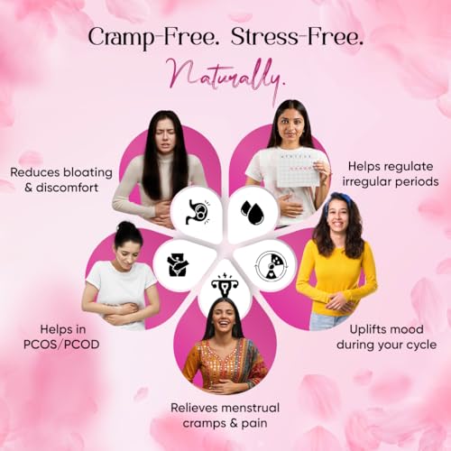 Image of CUREFOREVER Womaneya Pain Free Granules - 7 Sachets for Period Cramp Relief, Powerful Formula with Natural Ingredients for Relief from Menstrual Pain | 1 Sachet equals to 12 hours of Period Cramp Comfort