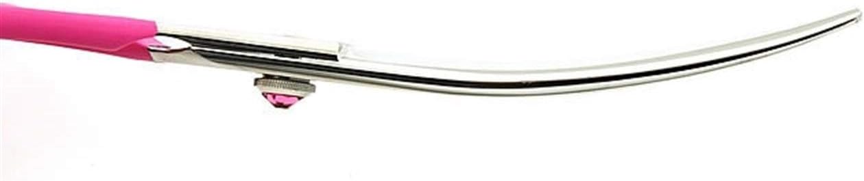 Hair Scissors Professional Set Pet Grooming Scissors Teddy Dog Shearing Hairdressing Supplies Beautician Color Small Bending Tools 6" for pet Grooming (Size : Red Curved Cut 6.5 inches)