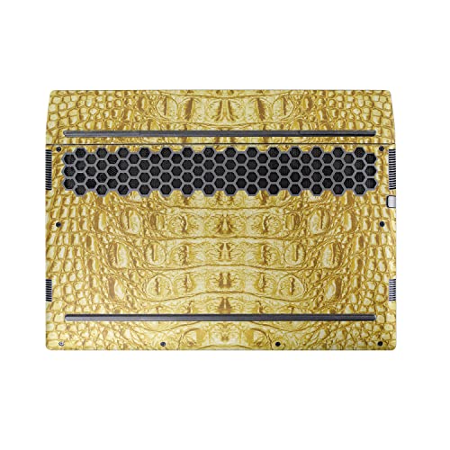 Image of MightySkins Skin Compatible with Alienware M17 R5 (2022) Full Wrap Kit - Golden Croc | Protective, Durable, and Unique Vinyl Decal wrap Cover | Easy to Apply & Change Styles | Made in The USA