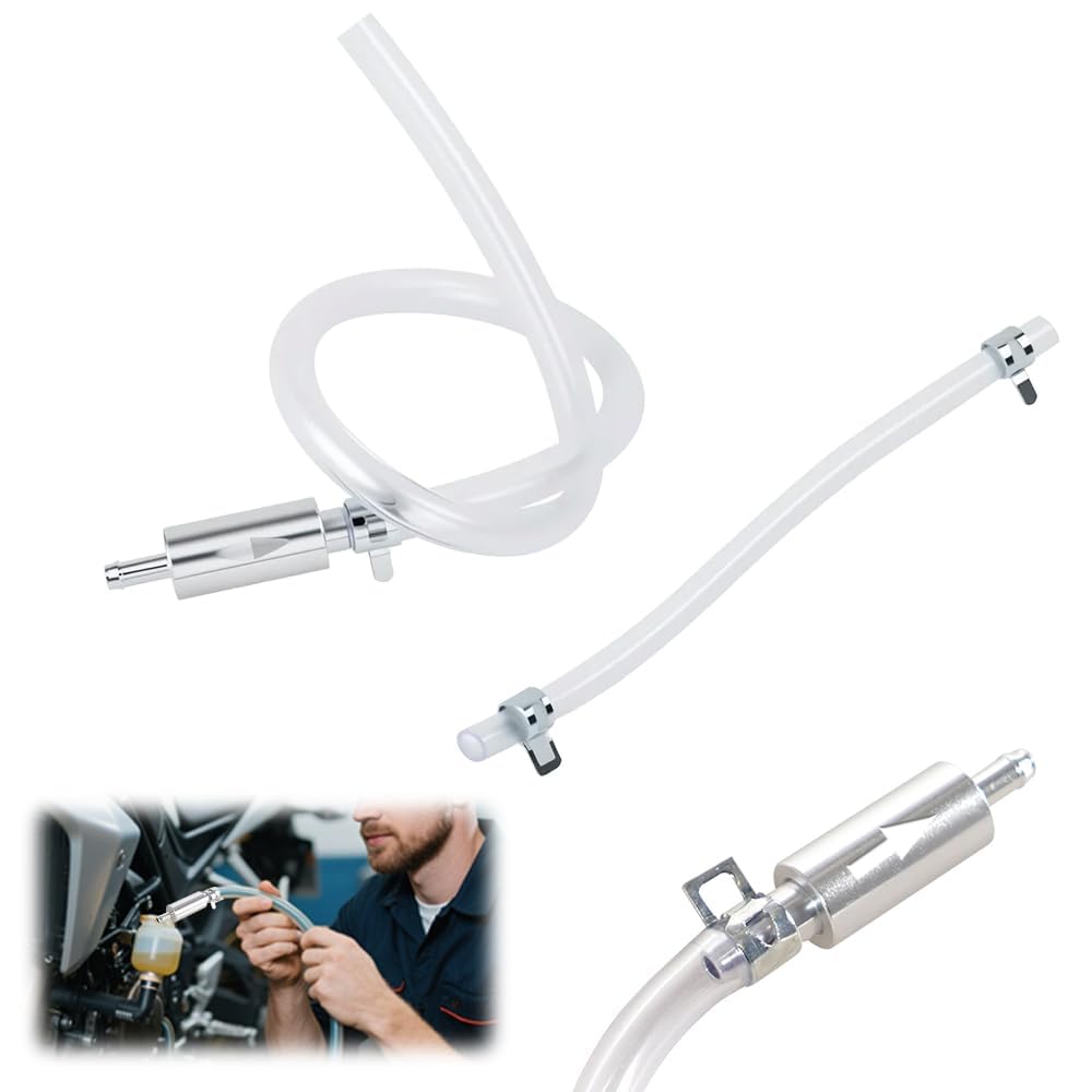 Tuyau Vidange Frein Universel Kit Purge Frein Voiture - 6 Adaptateurs 7-12mm - Tuyau Vidange - Entretien Système Freinage Kit 6 Pièces 7-12mm