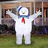 7' Gemmy Airblown Inflatable Giant Halloween Ghostbusters Stay Puft Marshmallow Man Yard Decoration 552064