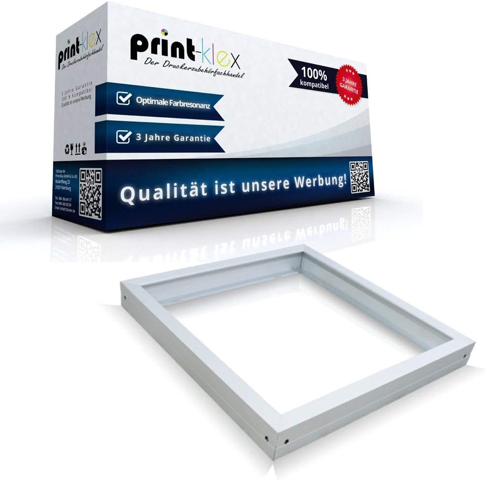 Office Pro Series LED Panel Frame 62 x 62 cm Ceiling Mounting Frame Surface-Mounted White Frame 620 x 620 mm