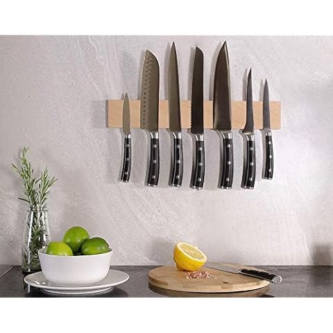 16" Beechwood Wall mounted Magnetic Knife Strip by RESINAT Cover