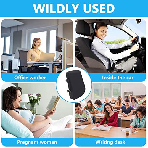Lumbar Support Pillow For Office Chair, Adjustable Back Support Point Chair Cushion For Car Seat, Desk And Office, Thick Foam Back Support Pain Relief With Double Adjustable Straps #TOP4
