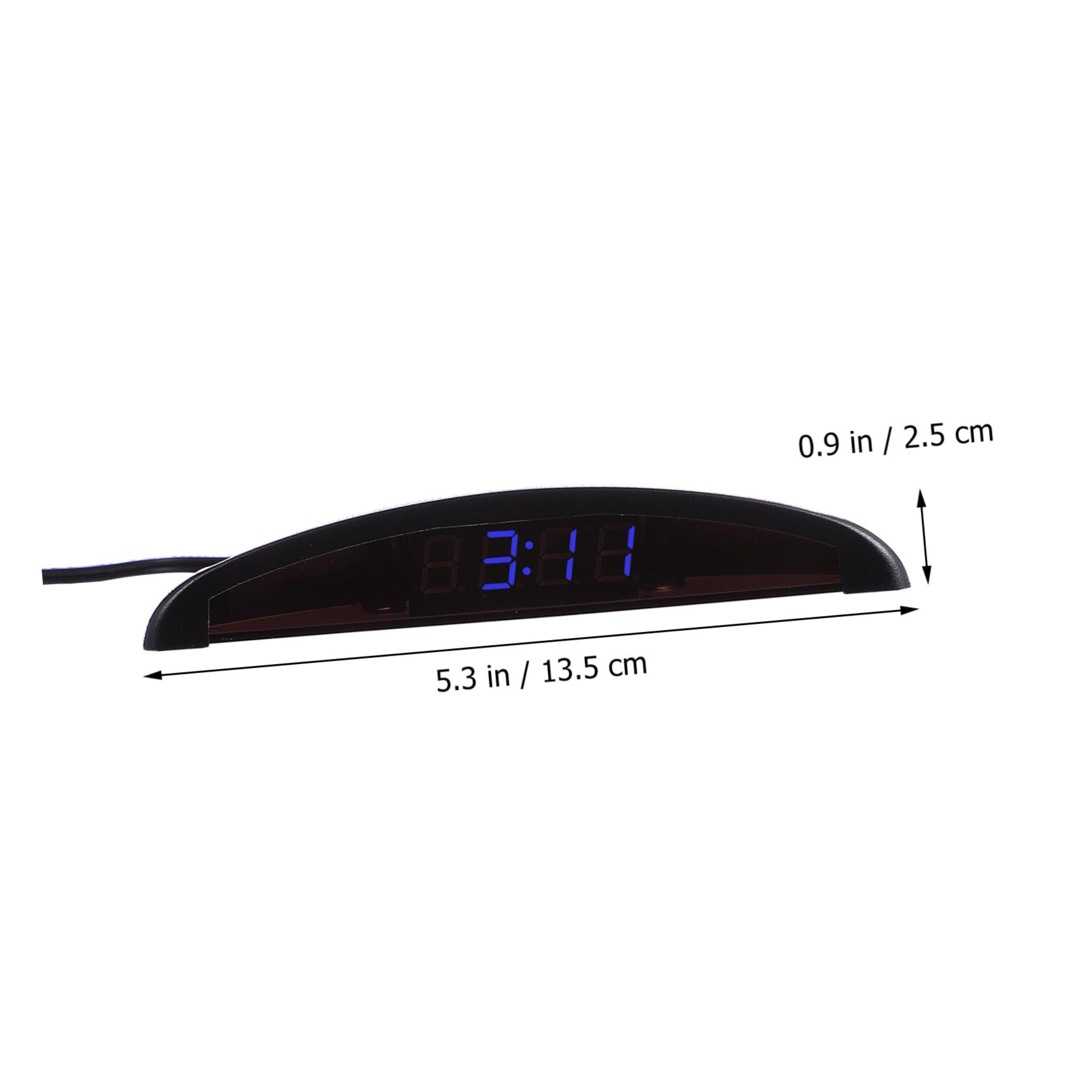 GLEAVI 2piezas Reloj Electrónico De Coche y Voltímetro Alta Precisión y Pantalla Digital Para Tablero Medidor De Interior Para Vehículos
