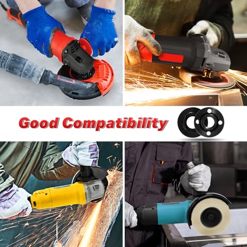 Image of SHALL Angle Grinder Tool Kit with 5 /8'-11 Flange Nut, Adjustable Pin Wrench and 6Pcs Lock Nuts Compatible with Dewalt, Milwaukee, Makita, Ryobi, Black Decker, Bosch