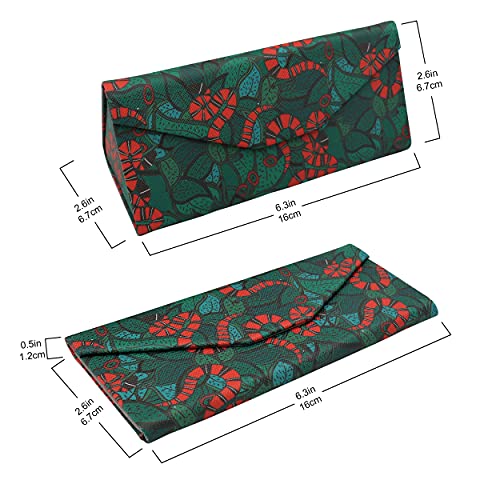 Image of Real Sic Glasses Case for Men and Women - Magnetic Folding Hard Shell Sunglass Holder - Inspired by Adorable Animals