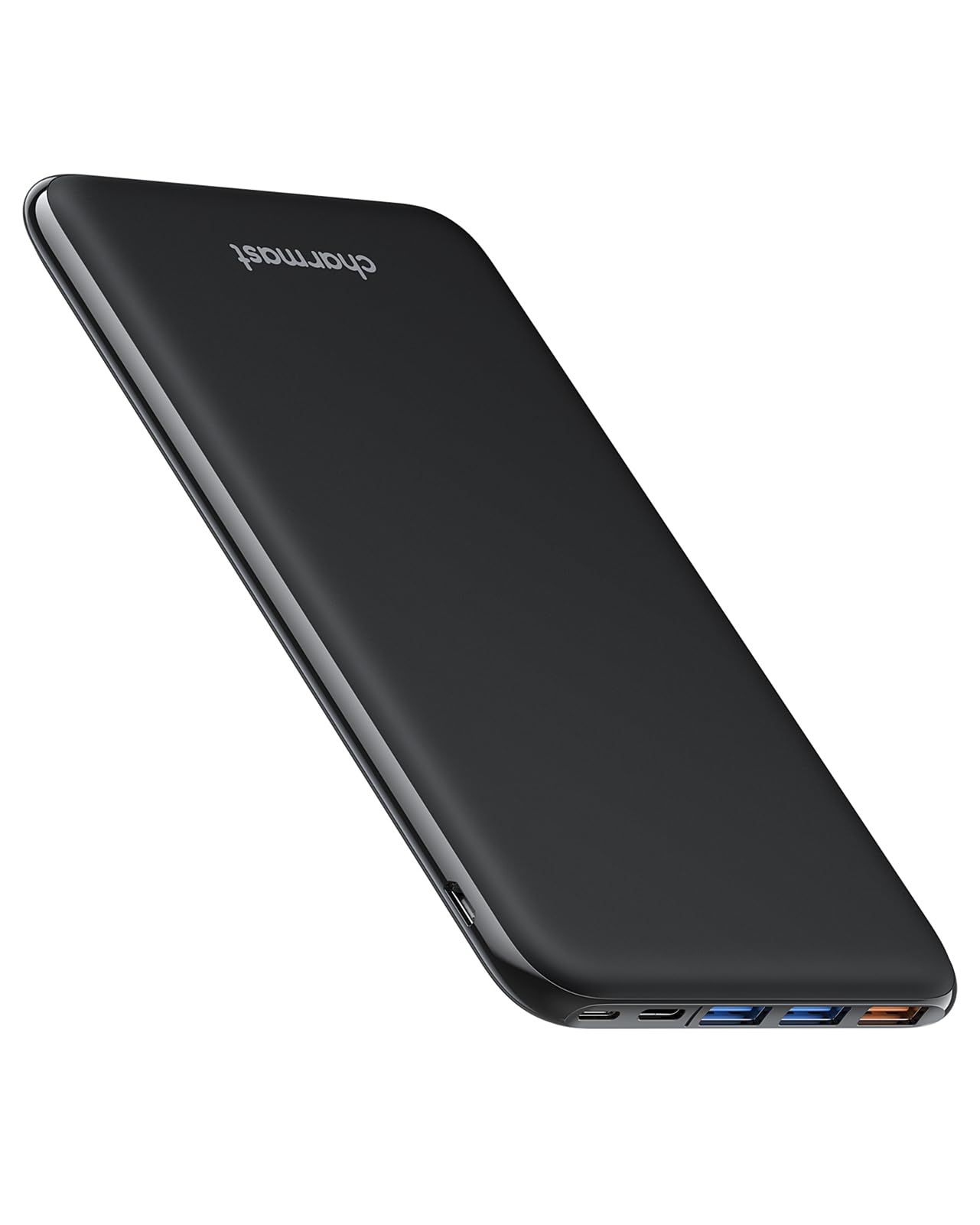 Charmast Power Bank 26800mAh, Caricatore Portatile USB C Powerbank Batteria Ultra Sottile con 3 Ingresso & 4 Uscita Compatibile con iPhone Samsung Huawei Xiaomi HONOR Smartphone Tablet (Nero)