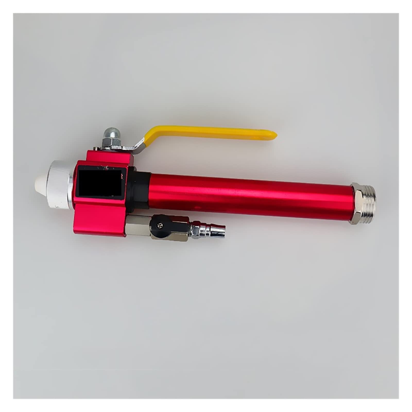 Pneumatyczny Pistolet Natryskowy Zaprawa Cementowa Wodoodporny I Ognioodporny Pistolet Do Malowania Prawdziwy Kamienny Opryskiwacz Pneumatyczny,Długotrwały(Rood,Curved gun)