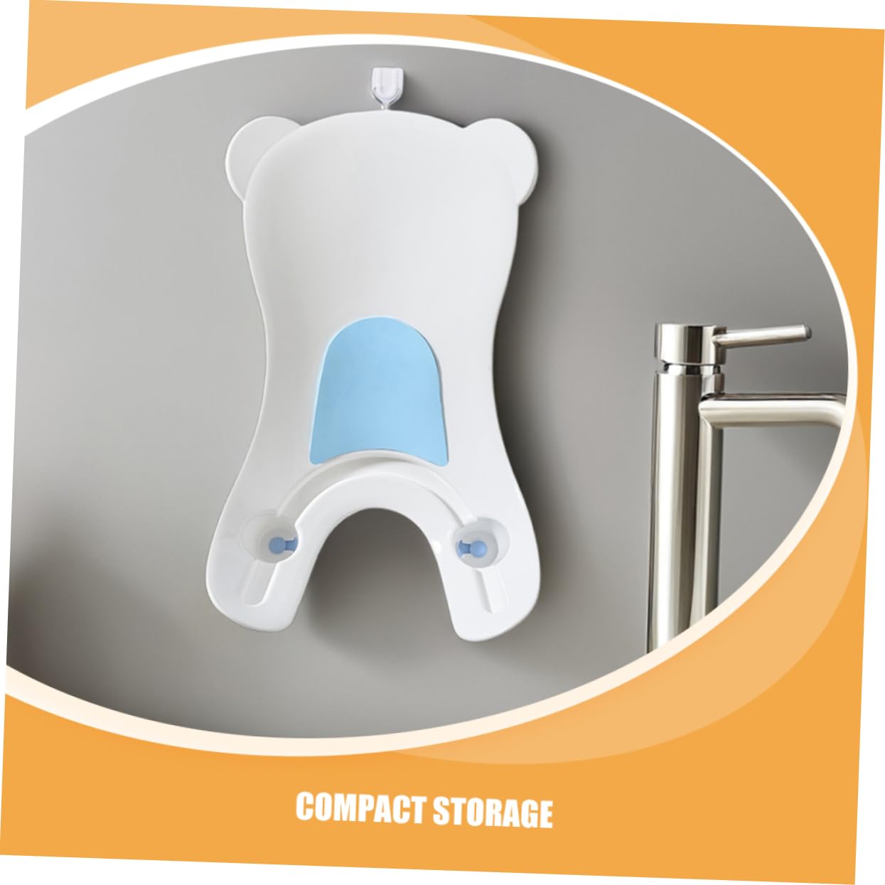 Bañera Ergonómica para Recién Nacido Cuenco Portátil de Seguro para Baño Lavado de Cara y Manos Cojín Cómodo para Bebés Diseño y Fácil de Transportar