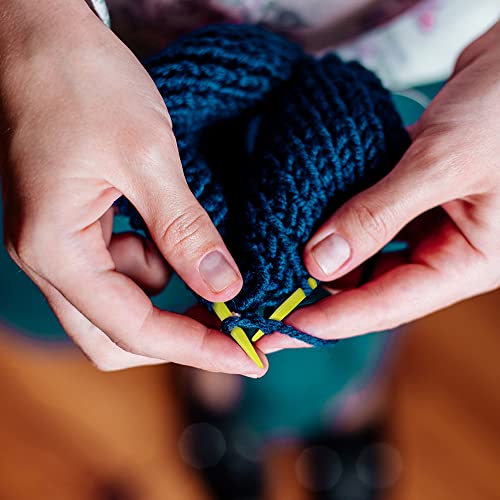100 Pcs Plastic Sewing Needles, iFergoo 50 Pcs 3.5" Colorful Large Eye Crafts Needles and 50 Pcs 2.75" Kids Safety Learning Needles for DIY Sewing Handmade Crafts, Kid Weave Education — view 5