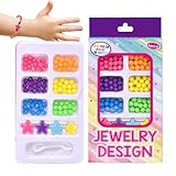 Generisch Juego de manualidades de pulseras | Juego de cuentas para pulseras | Kit de manualidades creativo para niños a partir de 3 años | regalo para niñas y niños pequeños