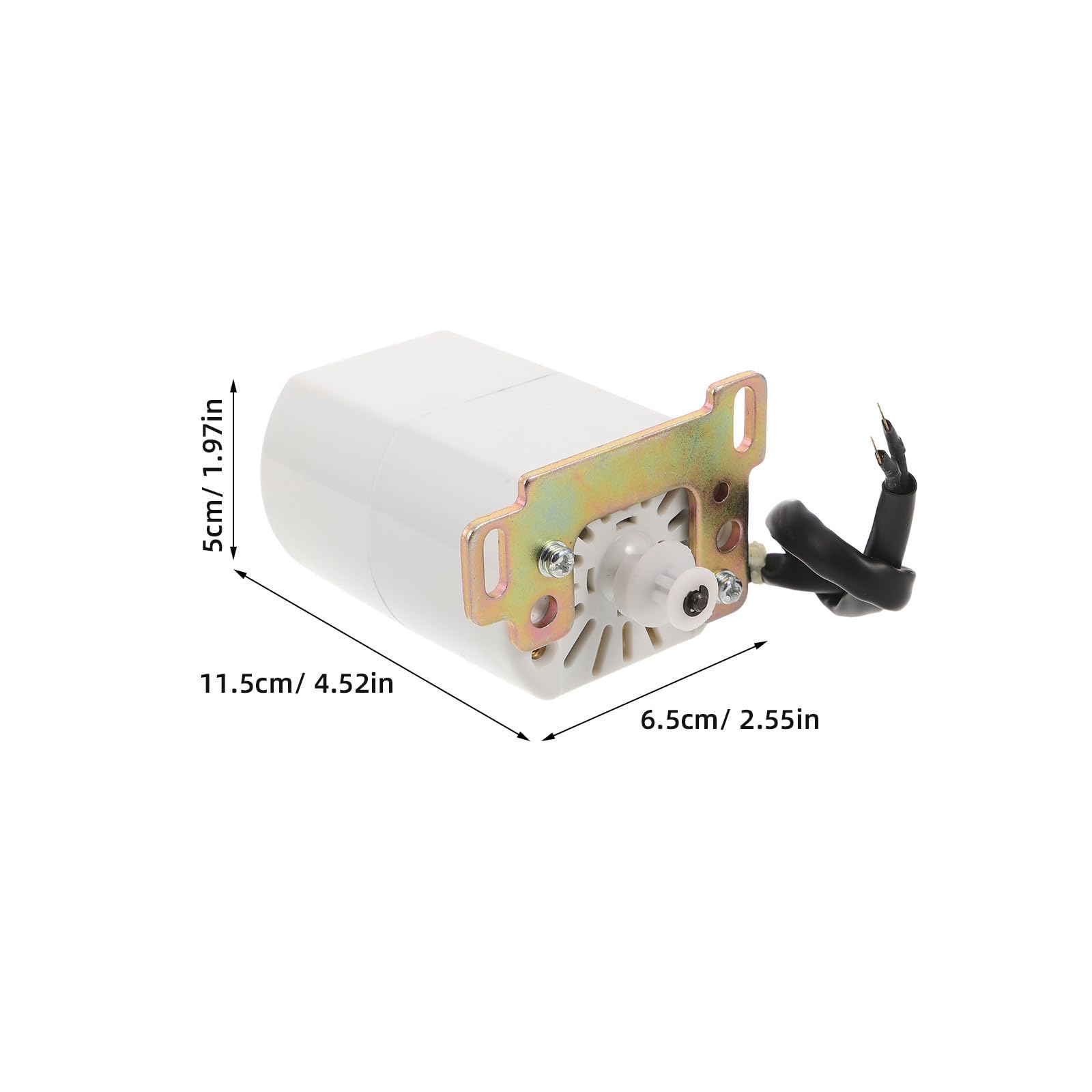 Gadpiparty unità Motore Elettrico Monofase per Macchina da Cucire Domestica, Accessorio in Ferro Bianco Che Aumenta la velocità e Riduce Rumore, per Tessuti Pesanti e Riparazioni Quotidiane