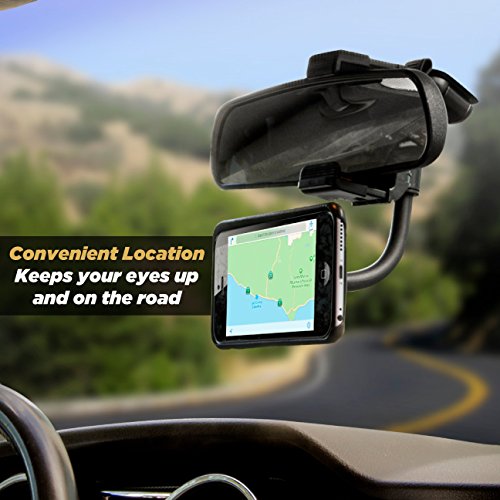Scosche Magrvmb Magicmount Magnetic Rearview Mirror Phone Holder For Car - 360 Degree Adjustable Head, Universal With All Devices - Rearview Mirror Mount #TOP4