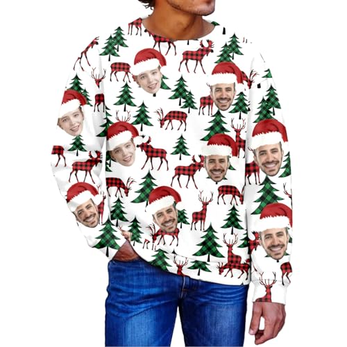 Sweat-shirt festif homme en polaire chaude pour un style quotidien décontracté