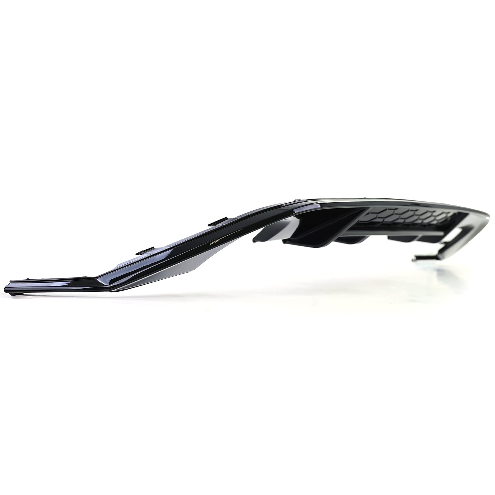 Sport Heckdiffusor Einzelrohr beidseitig Schwarz Glanz für VW Golf 7 GTI 13-17