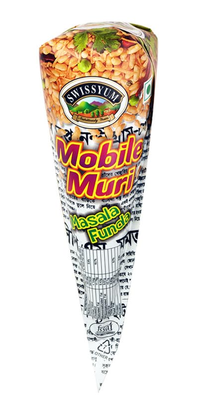 SWISSYUM Mobile Muri Masala Funda | Pack of 20 | Tangy Spiced Puffed Rice Snacks | Crunchy Street-Style Indian Treats-picture-23