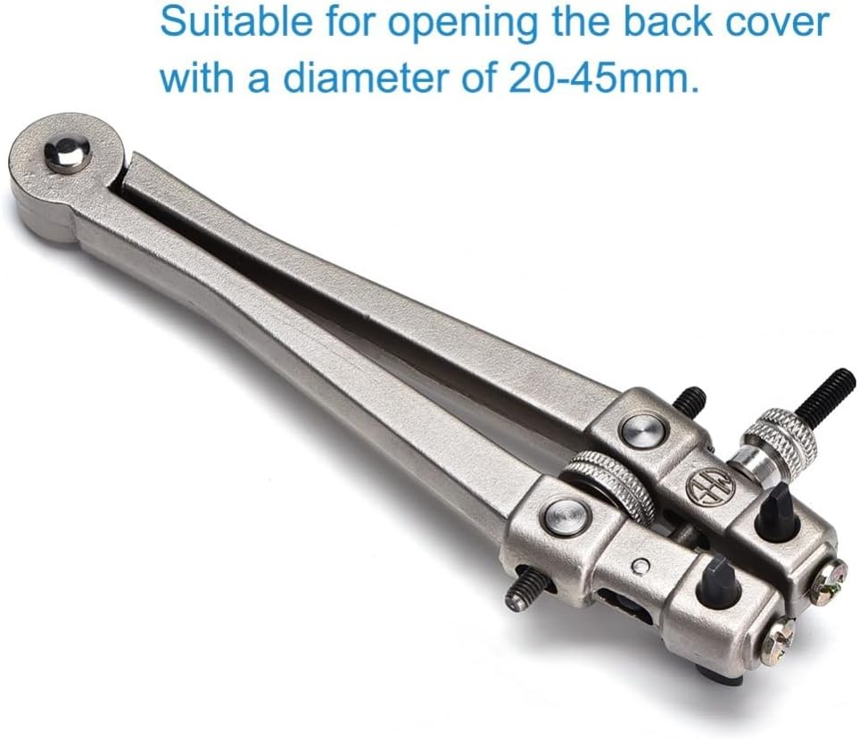 20-45mm Watch Back Case Opener Tool Steel Wrench for Watchmaker Repair Leak-Proof Cover Remover with Storage Box