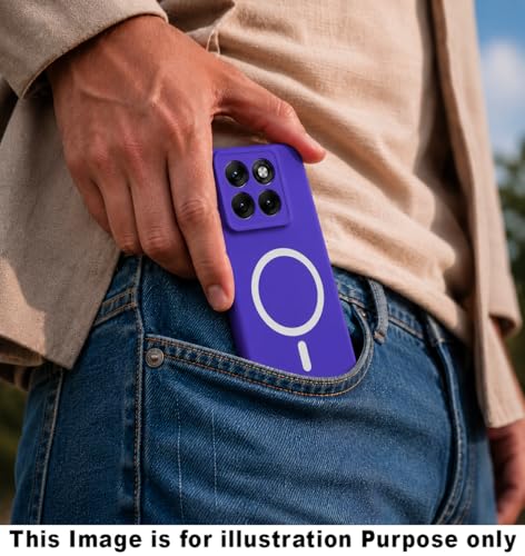 Image of Back Cover for Samsung Galaxy A57 5G Soft Matte Silicone Mag-Safe Design (Mag-Safe Not Support) Camera Protection | Slim Fit Bumper Cover (Lavender Blue)