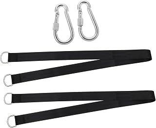 Yardwe Baby Swing Hanging Kit 1 Set Tree Swing Strap Hanging Accessory for Wooden Plank Swing Seat Hammock