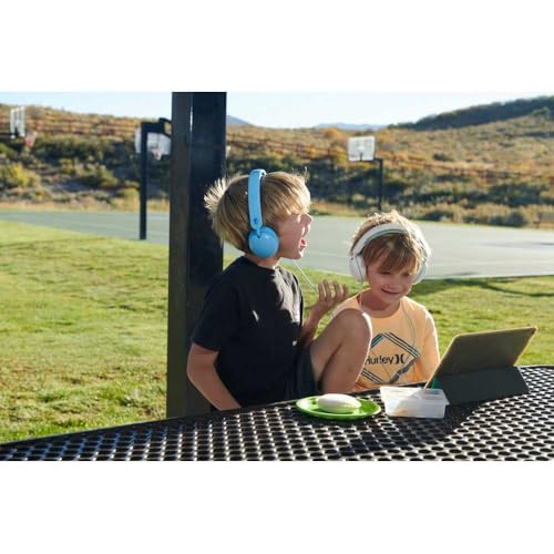 Skullcandy Grom Wired Headphones, Volume-Limiting Audio, Comfortable Over-Ear Fit, Foldable, Designed for Kids 6+, Convenient for Travel with 3.5mm AUX Plug, Built-in Microphone - Surf Blue by Skullcandy - Image 2