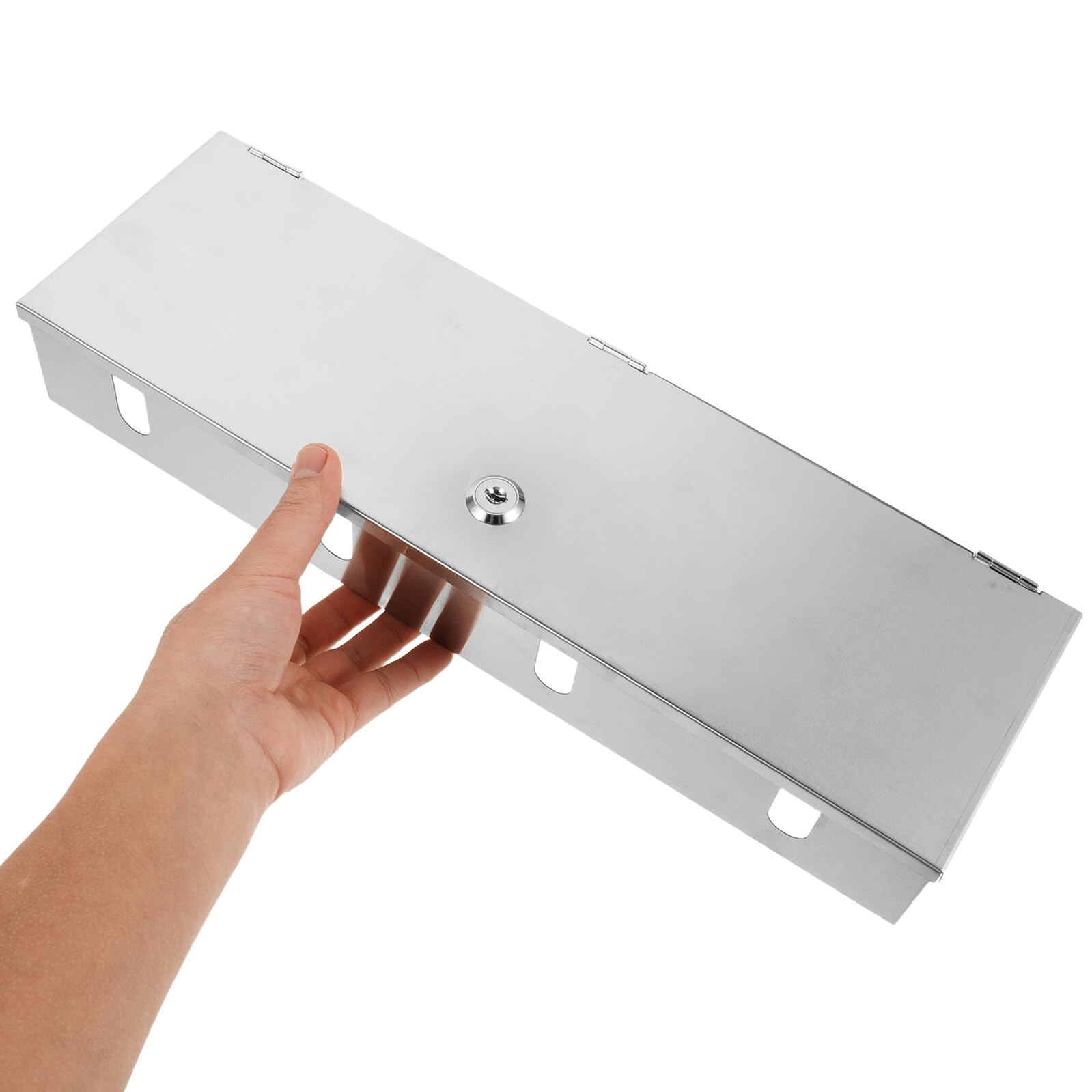Scatola Protettiva per Prese Esterne in Acciaio Inox con Serratura Custodia Antifurto Heavy Duty per Uso Industriale e Residenziale Protezione per Prese Elettriche da Esterno